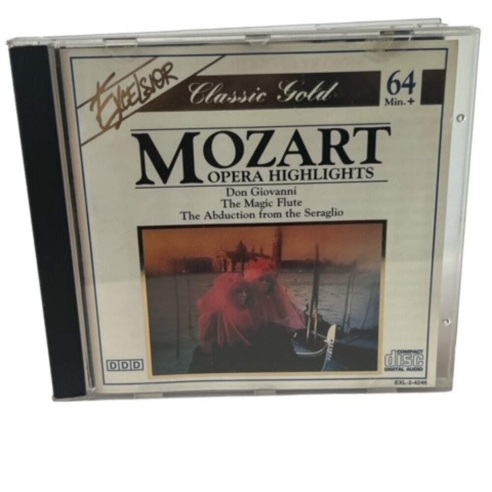 Mozart Opera Highlights CD music disc vtg Classic Gold Exelsior Giovanni Flute